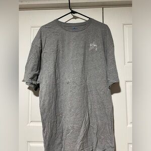Guy Harvey Mens Size 2XL Crew Neck Short Sleeve Classic Fit Graphic T Shirt Gray